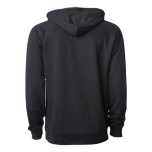 CoolWick Unisex Loopback Terry Bowling Hoodie back - Black