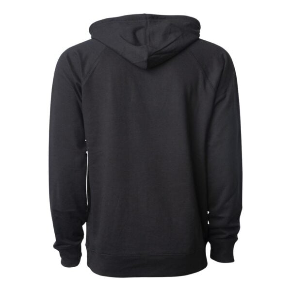 CoolWick Unisex Loopback Terry Bowling Hoodie back - Black