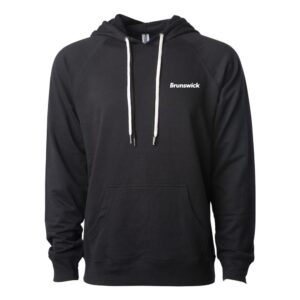 Brunswick CoolWick Unisex Loopback Terry Bowling Hoodie - Black