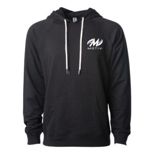 Motiv CoolWick Unisex Loopback Terry Bowling Hoodie - Black