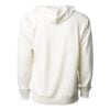CoolWick Unisex Loopback Terry Bowling Hoodie back - Bone