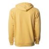 CoolWick Unisex Loopback Terry Bowling Hoodie back - Harvest Gold
