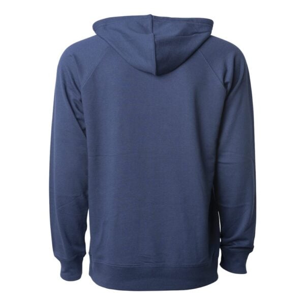 CoolWick Unisex Loopback Terry Bowling Hoodie back - Indigo