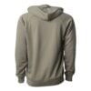 CoolWick Unisex Loopback Terry Bowling Hoodie back - Olive