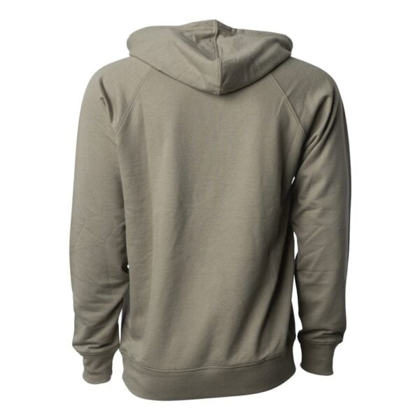 CoolWick Unisex Loopback Terry Bowling Hoodie back - Olive
