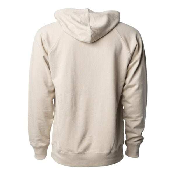 CoolWick Unisex Loopback Terry Bowling Hoodie back - Sand