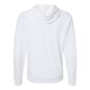 CoolWick Unisex Loopback Terry Bowling Hoodie back - White