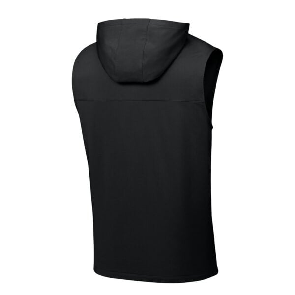 ST858 Sleeveless Hooded 1/4-Zip back - Black