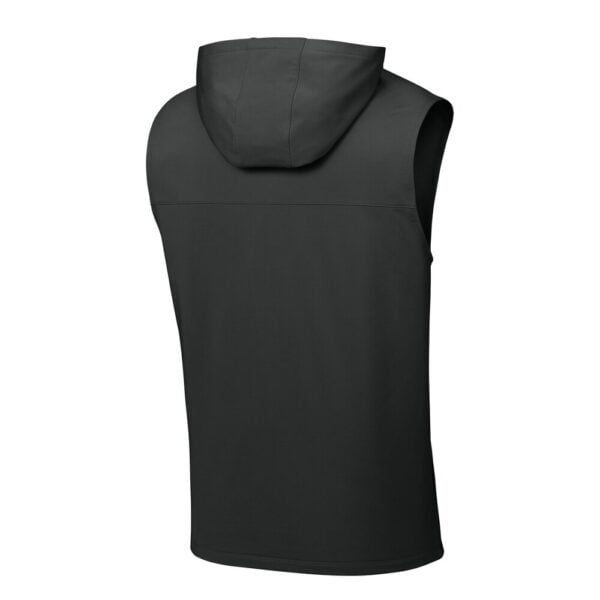 ST858 Sleeveless Hooded 1/4-Zip back - Charcoal Grey