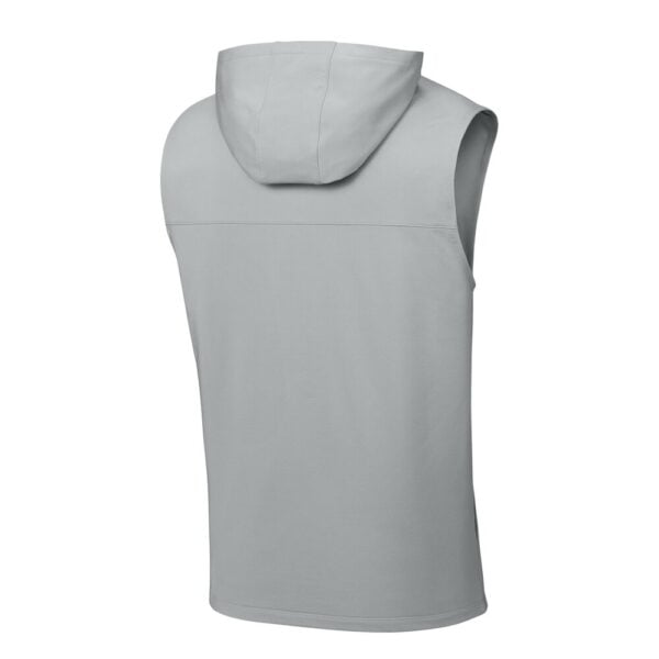 ST858 Sleeveless Hooded 1/4-Zip back - Silver