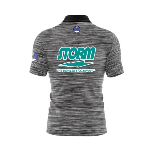 Storm Black Heather Xpress Ship Rocket Bowling Jersey - Image 2