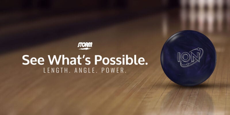 Storm Ion Pro Pearl bowling ball on the lane, See What's Possible