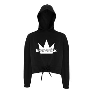 Brunswick CoolWick Women's Cropped Bowling Hoodie - Black