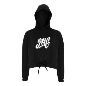 Swag CoolWick Women's Cropped Bowling Hoodie - Black