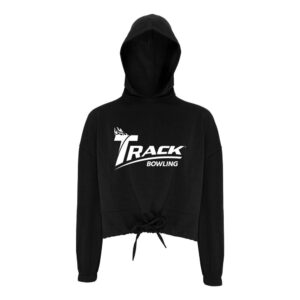 Track CoolWick Women's Cropped Bowling Hoodie - Black