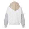 CoolWick Women's Colorblock Crop Bowling Hoodie back - Heather