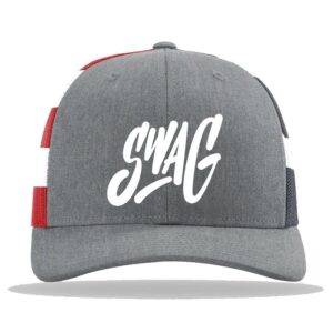 Swag CoolWick Richardson American Flag Bowling Hat - Heather Grey/ Stars and Stripes
