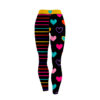 12Bagger Reign Hearts and Stripes CoolWick Women’s Leggings back