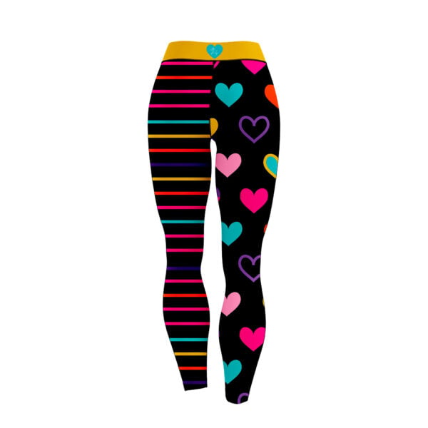 12Bagger Reign Hearts and Stripes CoolWick Women’s Leggings back