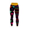 12Bagger Reign Hearts and Stripes CoolWick Women’s Leggings front