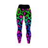 12Bagger Reign Rainbow Cheetah CoolWick Women’s Leggings front