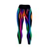 12Bagger Reign Rainbow Zebra CoolWick Women’s Leggings front