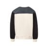 CoolWick Men's Otto Colorblock Crewneck Bowling Sweatshirt back - Charcoal/ Black