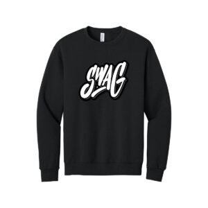 Swag CoolWick Men's NuBlend Crewneck Bowling Sweatshirt - Black
