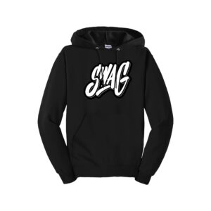 Swag CoolWick Men's NuBlend Jerzees Pullover Bowling Hoodie - Black