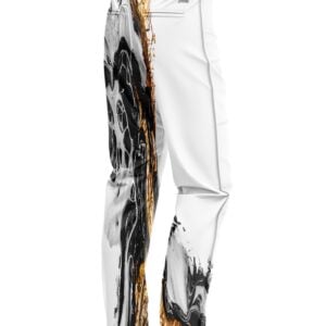 Black and Gold Liquid Marble CoolWick Bowling Pants