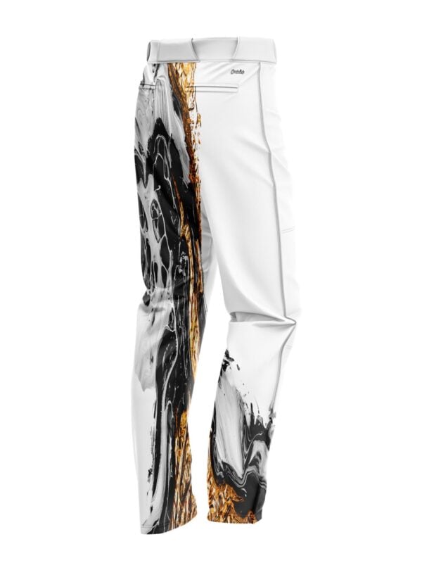Black and Gold Liquid Marble CoolWick Bowling Pants