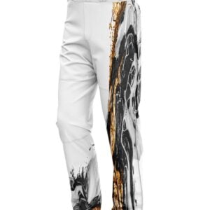 Black and Gold Liquid Marble CoolWick Bowling Pants