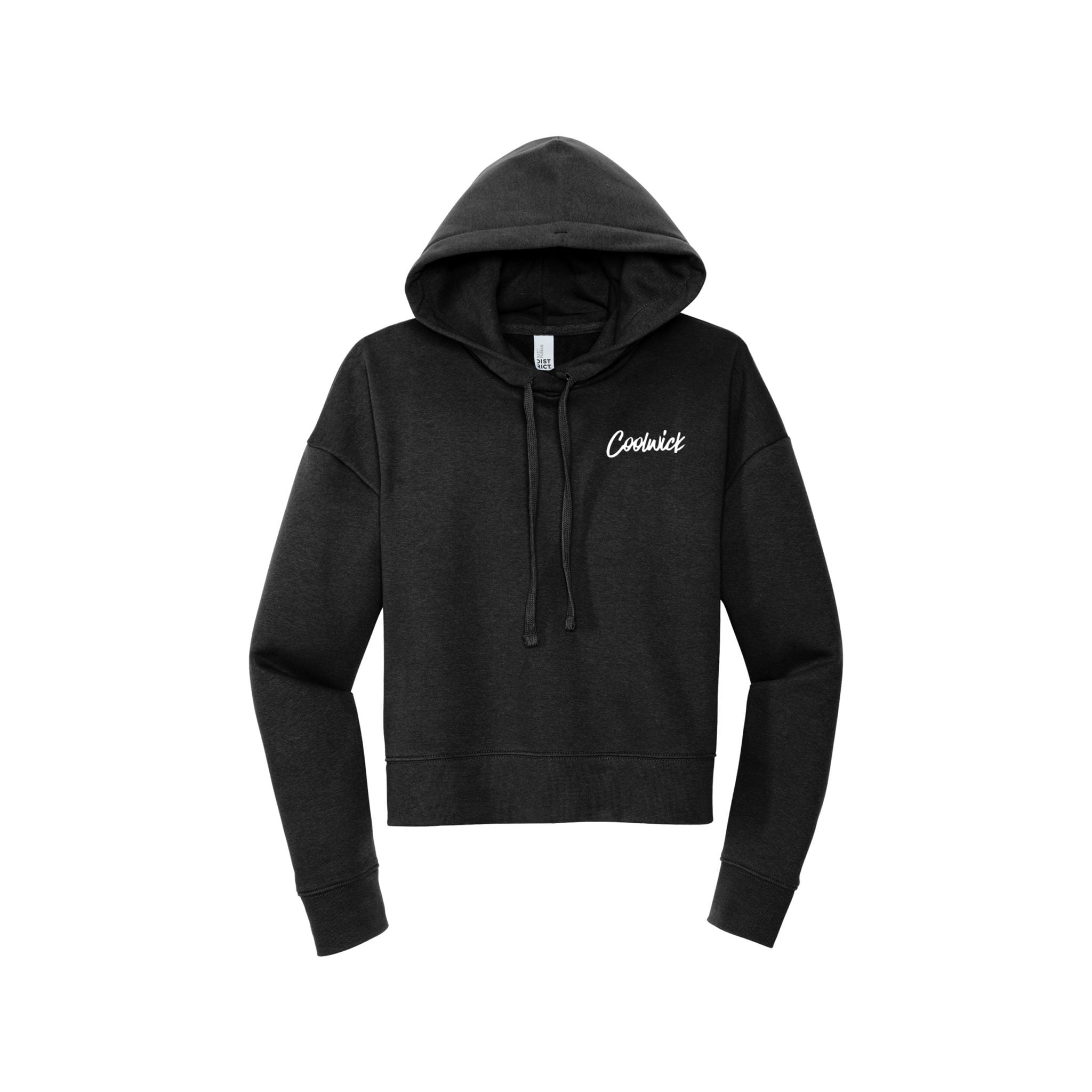 CoolWick CoolWick Women's Crop Pullover Bowling Hoodie - Black