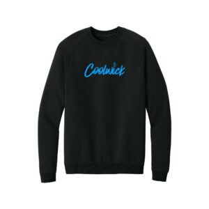 CoolWick CoolWick District Cloud Fleece Crew Bowling Sweatshirt - Black