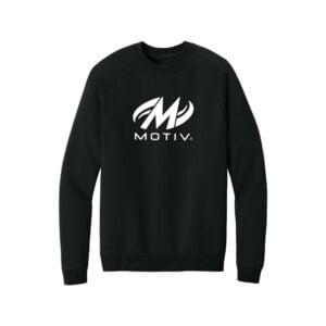 Motiv CoolWick District Cloud Fleece Crew Bowling Sweatshirt - Black