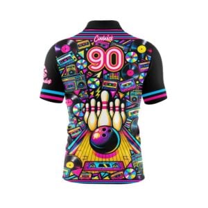 Alternative view of 90s Bowling Fast Track CoolWick Bowling Jersey