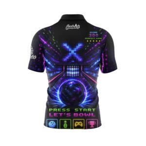 Alternative view of Game On Fast Track CoolWick Bowling Jersey