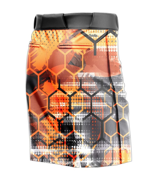 Fire Honeycomb CoolWick Bowling Shorts