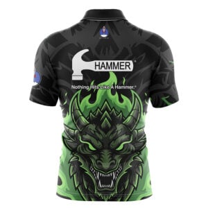 Alternative view of Hammer Green Fury Rocket Bowling Jersey
