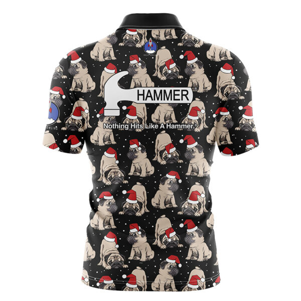 Hammer Santa's Pugs Rocket Bowling Jersey - Image 2