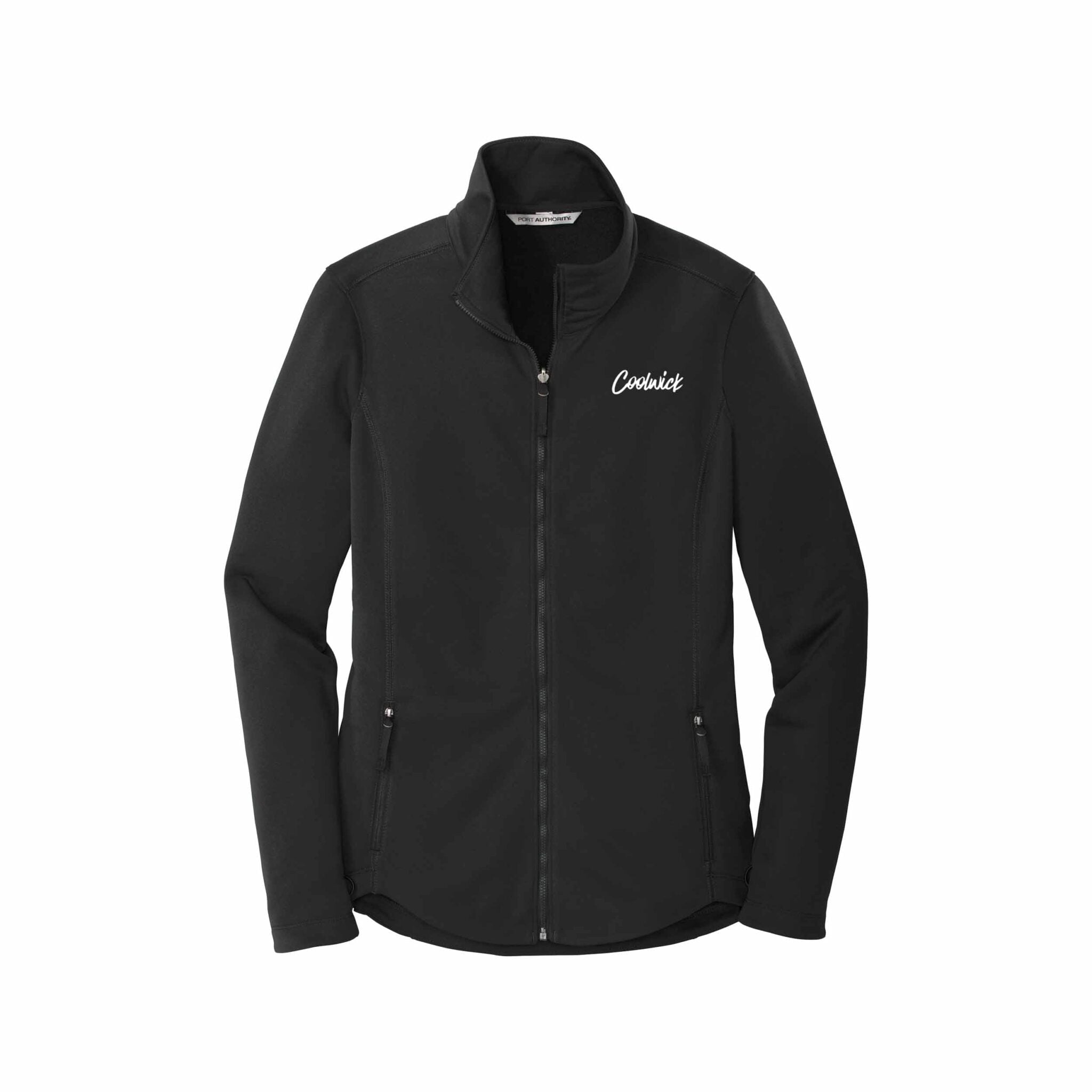 CoolWick CoolWick Women's Smooth Fleece Bowling Jacket - Black