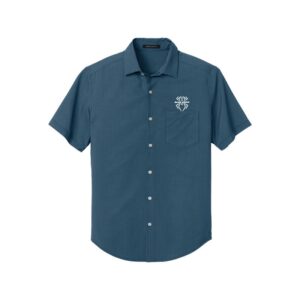 Hammer Black Widow CoolWick Mercer+Mettle UV Pocket Bowling Polo - Night Navy Dash Print