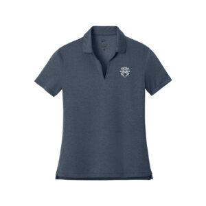Hammer Black Widow CoolWick Women's Nike Dri-FIT Smooth Heather Bowling Polo - Navy Heather