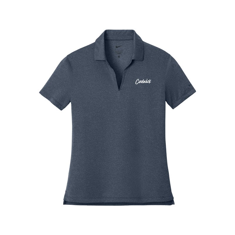 CoolWick CoolWick Women's Nike Dri-FIT Smooth Heather Bowling Polo - Navy Heather