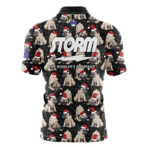 Alternative view of Storm Santa's Pugs Rocket Bowling Jersey