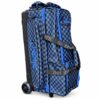 Epic 3 Ball Triple Superior Black Blue Plaid Bowling Bag - Image 3