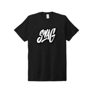 Swag CoolWick Men's Tri-Blend Bowling T-Shirt - Black