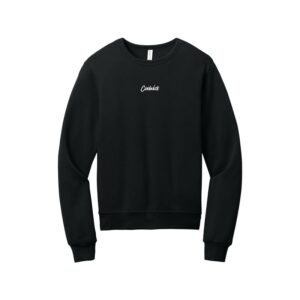 CoolWick CoolWick Sponge Fleece Men's Bowling Crewneck Sweatshirt - Black