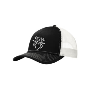 Hammer Black Widow CoolWick Snapback Trucker Bowling Hat - Black/White