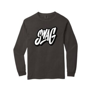 Swag CoolWick Men's Comfort Colors Long Sleeve Tee - Pepper